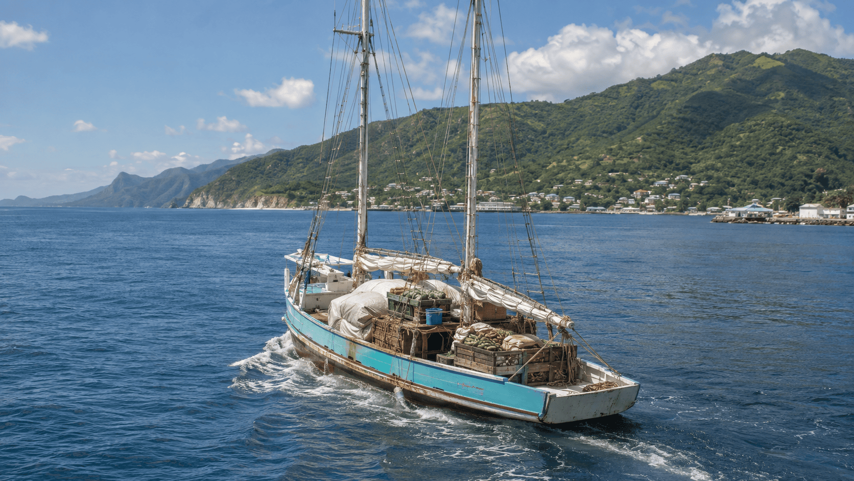 Caribbean schooner