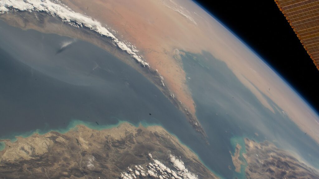 The Strait of Hormuz and the Musandam Peninsula of Oman seen from the International Space Station